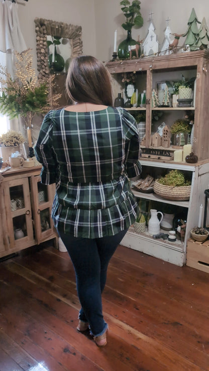 Ashford Plaid Top