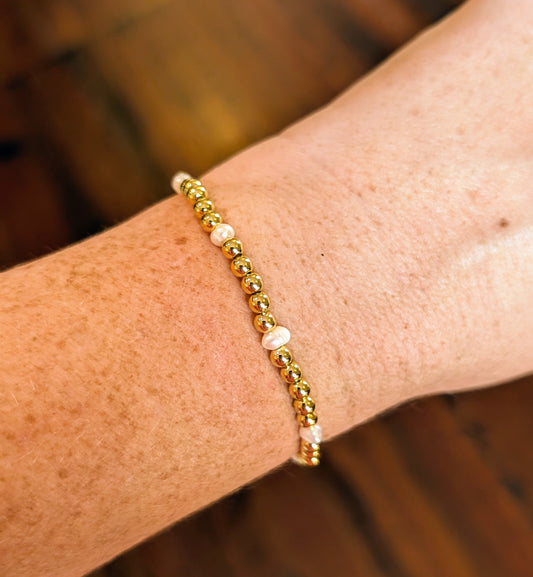 Gold Beaded Bracelets