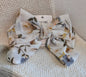 Flower Print Double Bow Clip