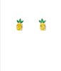 Jeweled Pineapple Stud Earrings