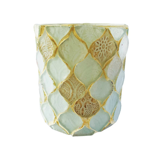 Mosaic Glass Candle Holder