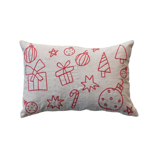 Holiday Icon Lumbar Pillow