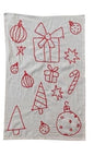 Christmas Embroidered Tea Towels