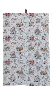 Holiday Scene Tea Towels