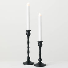 Load image into Gallery viewer, Black Taper Candle Holder 12.5&quot;
