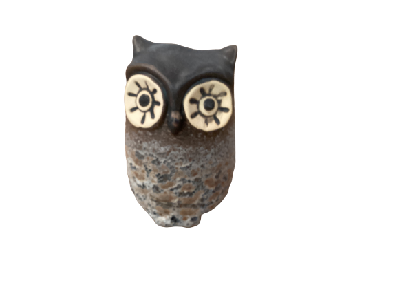 Stoneware Owl Vase Reactive Glaze 5