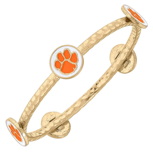 Clemson Tigers Enamel Claudia Bangle in Orange