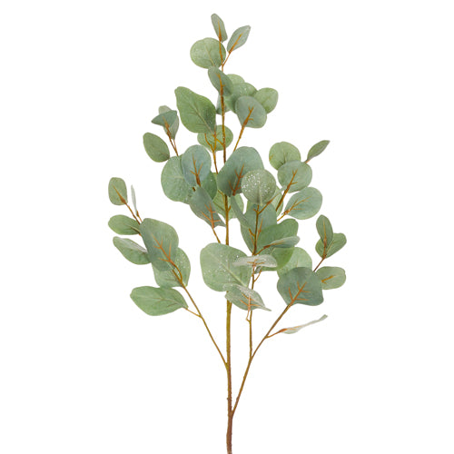 Glittered Eucalyptus Pick 34"