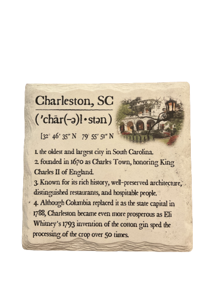 Charleston SC Definition Coaster