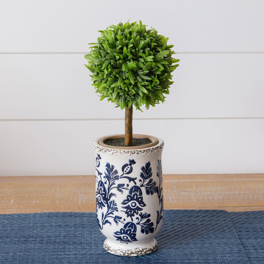 Mini Blue Floral Vase