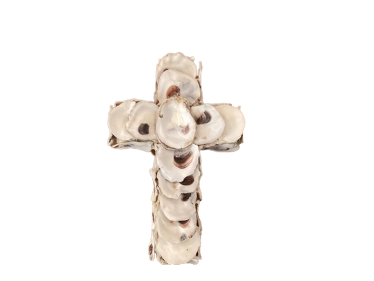 Oyster Shell Cross 7"