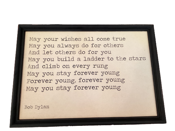 May All Your Wishes Black Frame Wall Decor