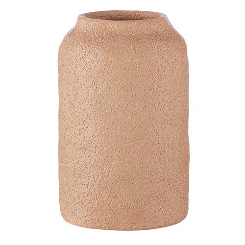 Terra cotta Textured Vase 8”