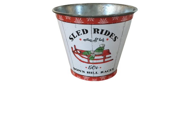 Sled Ride Tin 4.5"h