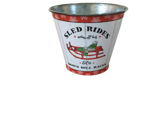 Sled Ride Tin 4.5"h