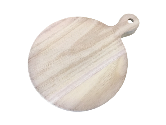 Circle Paulownia Wood 6" Board Natural