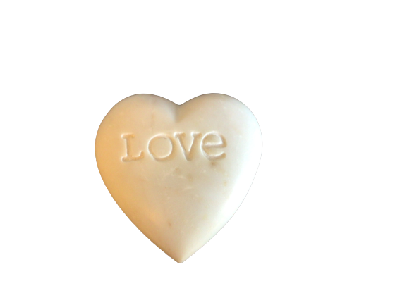 4” Marble Heart With Love Inscribed