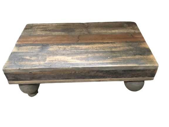 Wood Footed Serving Stand