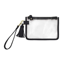 Load image into Gallery viewer, Wristlet Clear PVC Assorted Color Accents
