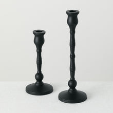 Load image into Gallery viewer, Black Taper Candle Holder 12.5&quot;
