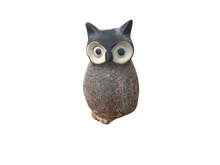Load image into Gallery viewer, Stoneware Owl Vase Reactive Glaze 5&quot;h
