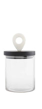 Load image into Gallery viewer, Marble Handle Glass Canister 5&quot;h
