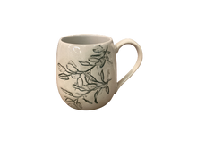 Load image into Gallery viewer, Stoneware Mug w/Leaves
