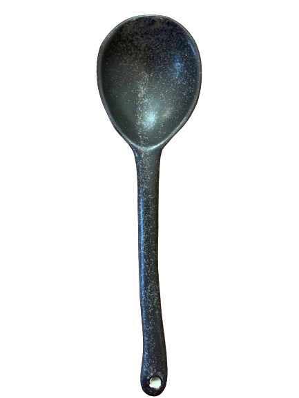Stoneware Spoon Black 5.75