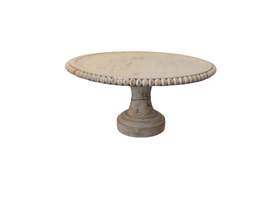 Beaded Cake Stand 7"h x 13"rd