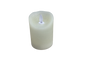 Cream LED Flickering Flame 3x4 Candle