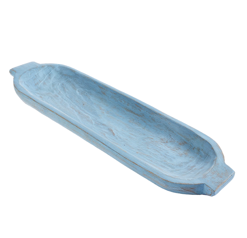 Blue Dough Bowl with Handles 28