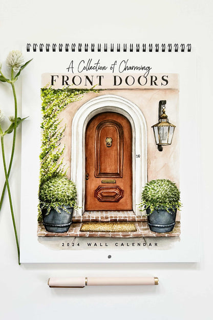 2025 Wall Calendar: A Collection of Charming Front Doors