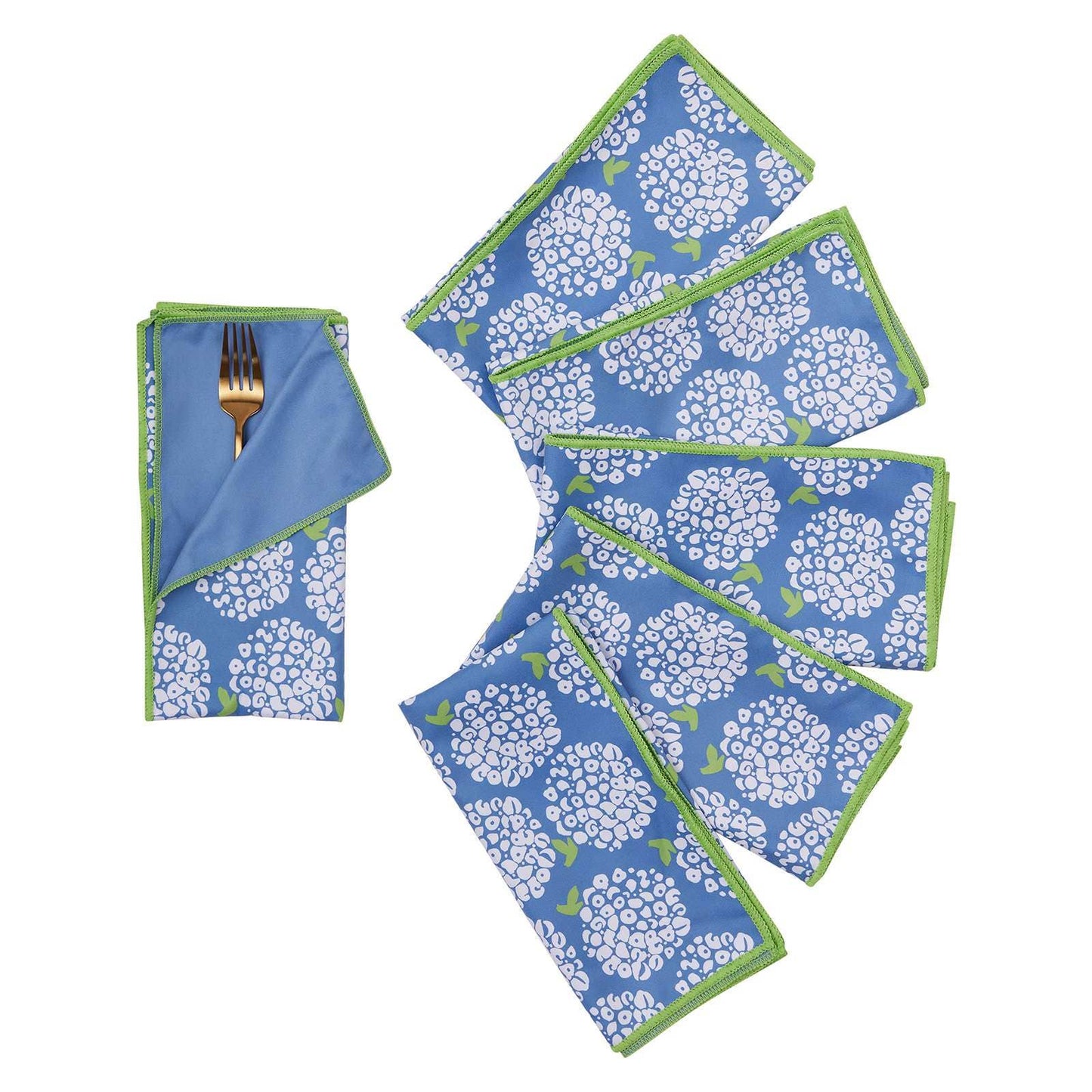 Hydrangea Blue Dinner Napkin