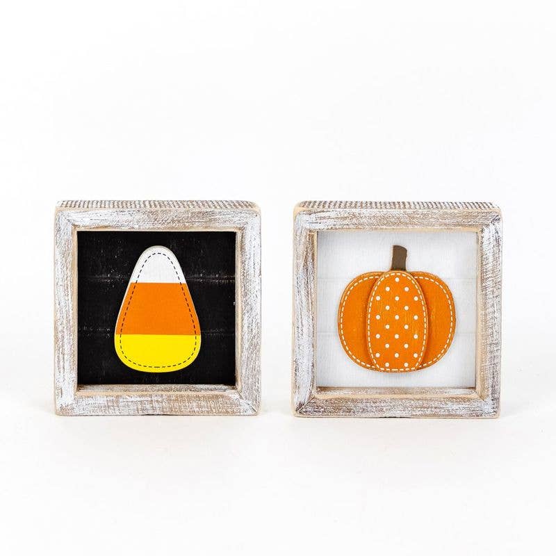 Pumpkin/Candy Corn Double Sided Picture