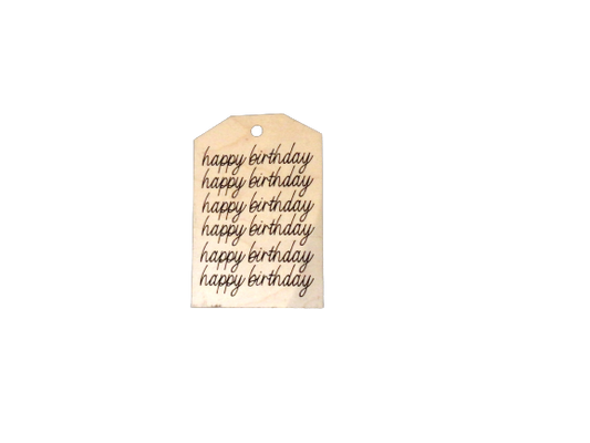 Happy Birthday Candle Tag