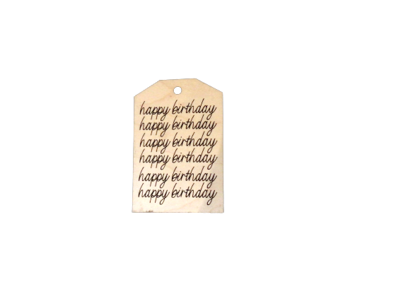 Happy Birthday Candle Tag