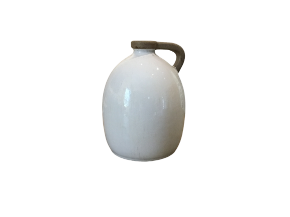 White Ceramic Jug 7.75