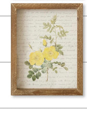 Load image into Gallery viewer, Framed Yellow Flowers Prints 9.25 x 7.25
