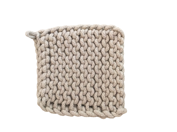 Taupe Crocheted Pot Holder