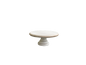 White Beaded Edge Pedestal 12.5"