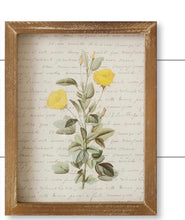 Load image into Gallery viewer, Framed Yellow Flowers Prints 9.25 x 7.25
