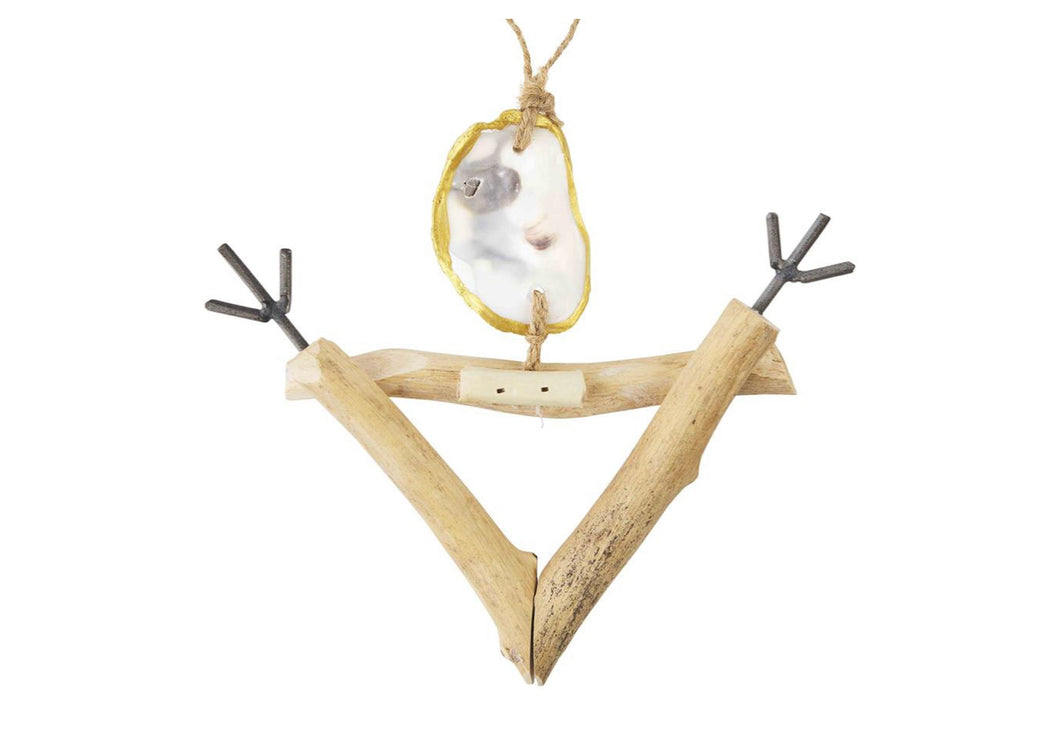 Reindeer Driftwood Ornament