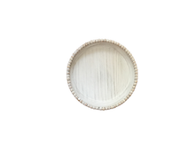 Load image into Gallery viewer, White Beaded Bowl 14&quot; Rd
