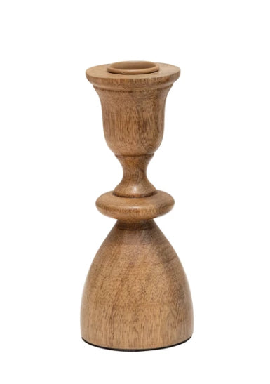 Wood Taper Candle Holder Assort Sizes